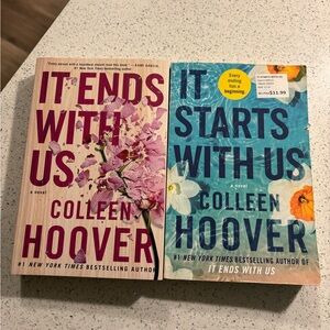 📚Colleen Hoover book bundle - It Ends With Us and It Starts With Us